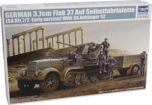 Trumpeter German 3.7cm Flak 37 auf Selbstfahrlafette Sd.Kfz.7/2 Early Version