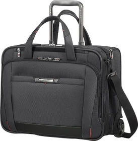 Samsonite Pro-DLX 5, Laptoptasche mit Rollen, 15.6" Notebook-Tasche-Trolley, 46cm, 34.5l, schwarz