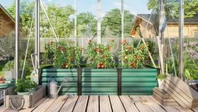 Vitavia Linus In&Out 401 S Hochbeet 185x65cm seegras/schwarz