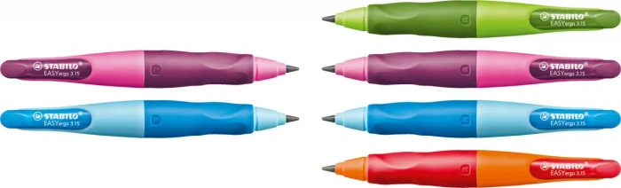 STABILO EASYergo Druckbleistift HB 3.15mm graphit, grün, Rechtshänder, Anspitzer
