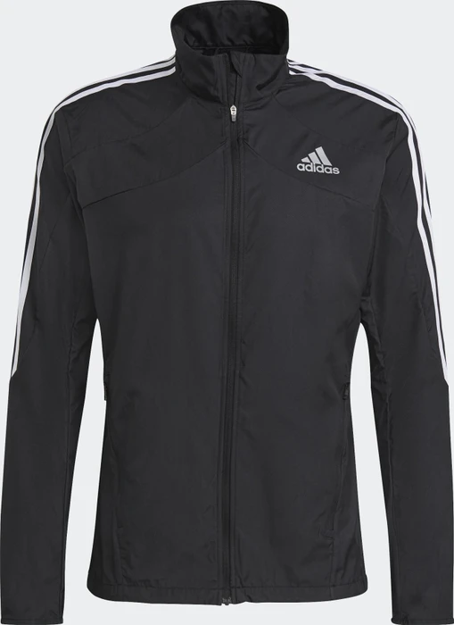 adidas Marathon 3-Stripes Laufjacke schwarz/weiß (Herren)