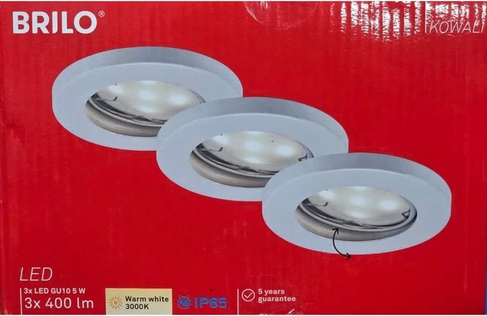 Briloner 5W LED Einbauleuchte weiß, 3 Stück (7181036)