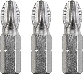 kwb Industrial Steel Kreuzschlitz Bit 1/4", PH3x25mm, 3 Stück