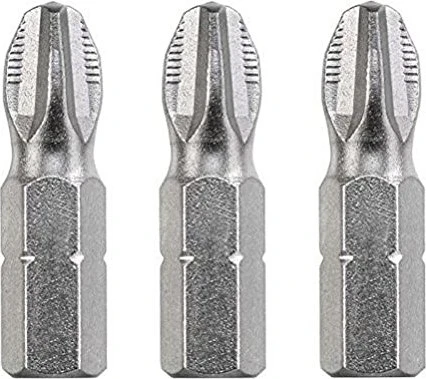 kwb Industrial Steel Kreuzschlitz Bit 1/4", PH3x25mm, 3 Stück