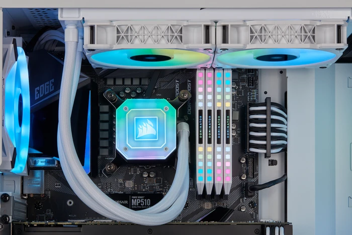 Corsair iCUE H100i Elite Capellix, weiß