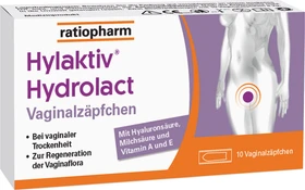Hylaktiv Hydralact-ratiopharm Vaginalzäpfchen, 10 Stück