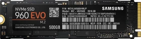 Samsung SSD 960 EVO 500GB, M.2 2280 / M-Key / PCIe 3.0 x4