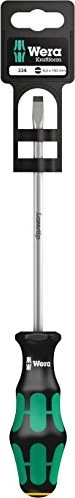 Wera Kraftform Plus Serie 300 334 SB Schlitz Schraubendreher, 6.5x150mm