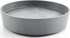 Ecopots Amsterdam Blumentopfuntersetzer mit Rollen rund 41cm grey