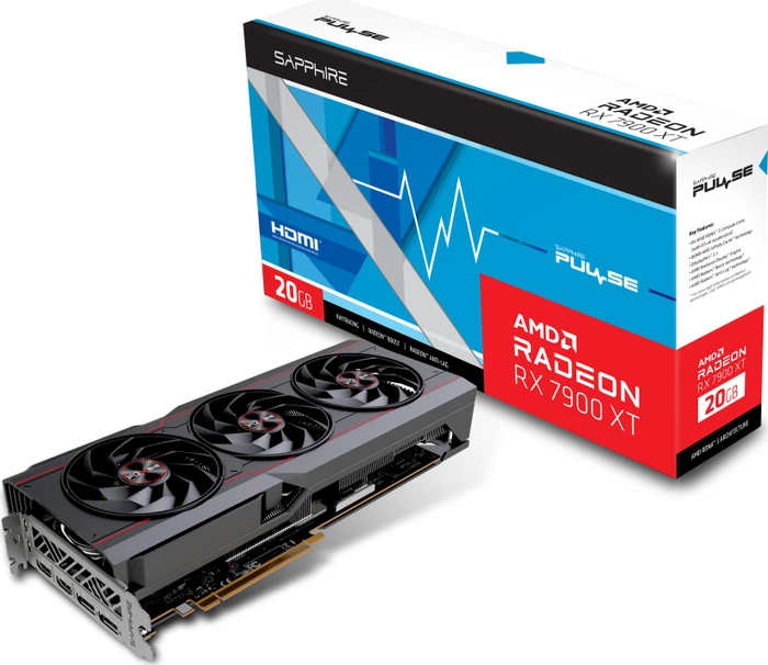 Sapphire Pulse Radeon RX 7900 XT, 20GB GDDR6, 2x HDMI, 2x DP, lite retail