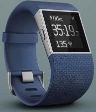 Fitbit Surge Large GPS-Uhr blau