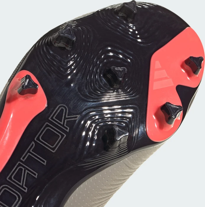 adidas Predator League FG platinum metallic/aurora black/turbo (Junior)