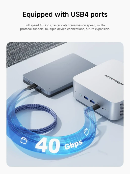 Minisforum AI X1, Ryzen 7 255, 64GB RAM, 1TB SSD