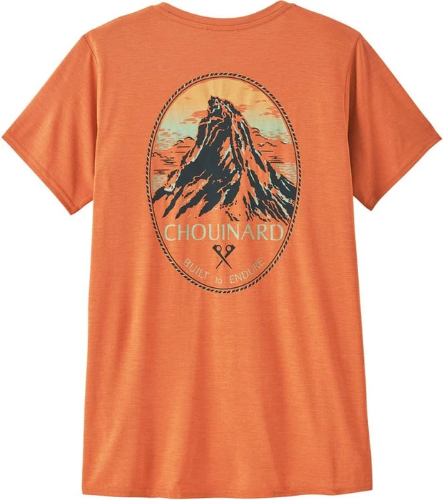 Patagonia Capilene Cool Daily Graphic Lands Funktionsshirt kurzarm chouinard crest: rock melon (Damen)