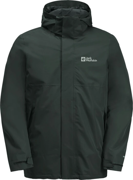 Jack Wolfskin Luntal 3in1 Funktionsjacke black olive (Herren)