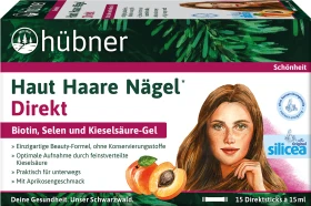 Hübner Haut Haare Nägel Direkt Sticks Aprikose, 15 Stück