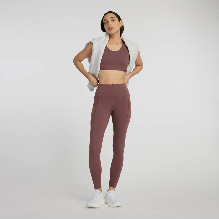 New Balance Sleek Pocket High Rise 27" Legging Hose lang licorice (Damen)