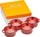 Le Creuset Mini-Cocotte Topf 10cm kirschrot, 4 Stück (79212100600100)