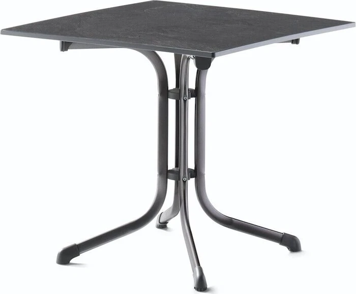 Sieger Boulevard vivodur Klapptisch 80x80cm eisengrau/schieferdekor anthrazit