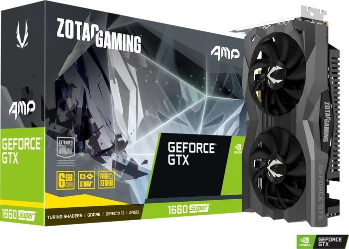 Zotac Gaming GeForce GTX 1660 SUPER AMP, 6GB GDDR6, HDMI, 3x DP