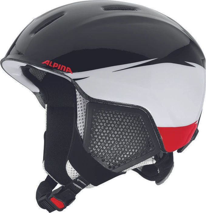 Alpina Carat LX Helm schwarz/weiß/rot (Junior)