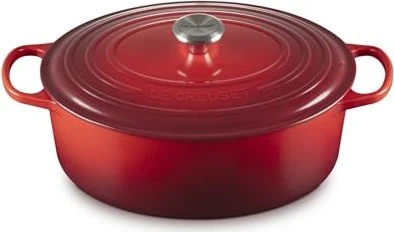 Le Creuset Signature Gusseisen Bräter oval 33cm 7.5l kirschrot