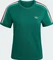 adidas 3-Streifen Slim T-Shirt kurzarm team dark green/bold green/white/better scarlet (Damen) Vorschaubild