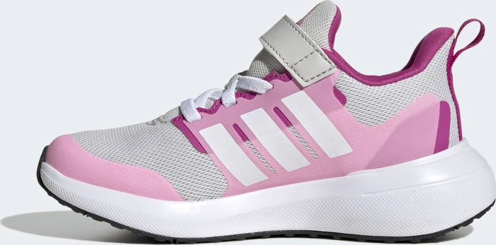 adidas Fortarun 2.0 Cloudfoam Elastic Lace Top Strap grey one/cloud white/beam pink (Junior)