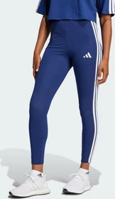 adidas Essentials 3-Streifen Cotton Leggings Hose lang dark blue/white (Damen)