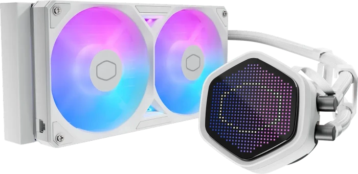 Cooler Master MasterLiquid 240 Atmos II Pixel LCD, weiß