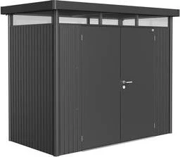 Biohort HighLine H1 Gerätehaus mit Doppeltür dunkelgrau-metallic