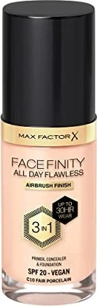 Max Factor Facefinity All Day Flawless Foundation 10 fair porcelain LSF20, 30ml