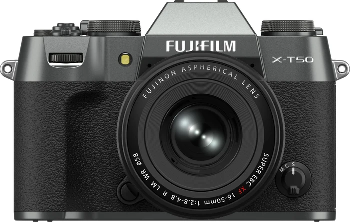 Fujifilm X-T50 anthrazit mit Objektiv Fujinon XF 16-50mm 2.8-4.8 R LM WR