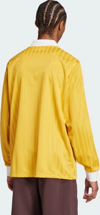 adidas Adicolor Piqué Football Shirt langarm preloved yellow (Herren)