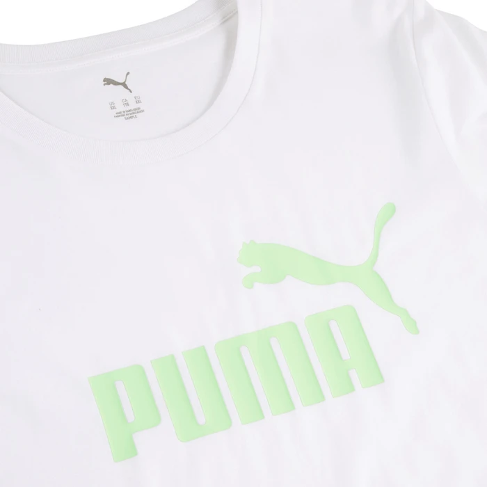 Puma ESS No. 1 Logo T-Shirt kurzarm puma white/spring fern