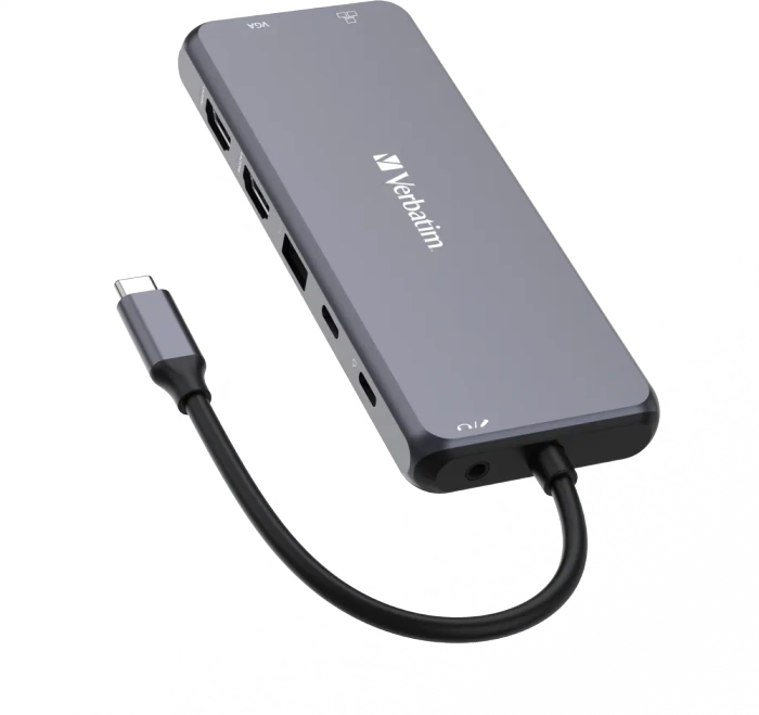 Verbatim USB-C Pro Multiport Hub CMH-14, USB-C 3.0 [Stecker]