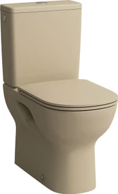 Laufen Lua Stand-WC für aufgesetzten Spülkasten, Tiefspüler, spülrandlos, Abgang waagrecht/senkrecht bahamabeige