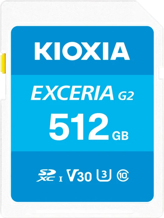 KIOXIA EXCERIA G2, SD UHS-I U3, V30