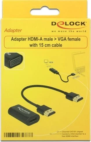 DeLOCK HDMI/VGA Adapter schwarz