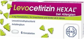 Hexal Levocetirizin 5mg Filmtabletten, 6 Stück
