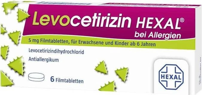 Hexal Levocetirizin 5mg Filmtabletten, 6 Stück