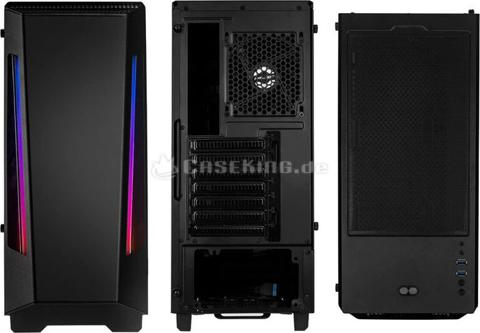 Phanteks Eclipse P360X, schwarz, Glasfenster