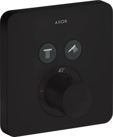 Hansgrohe Axor ShowerSelect softcube Thermostat mit 2 Ventilen mattschwarz
