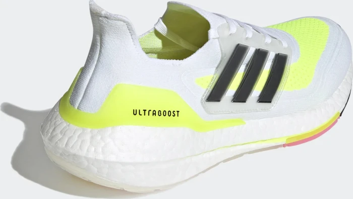 adidas Ultraboost 21 cloud white/core black/solar yellow (Herren)