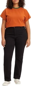 Levi's 724 High Rise Straight Plus Jeans night is black (Damen)