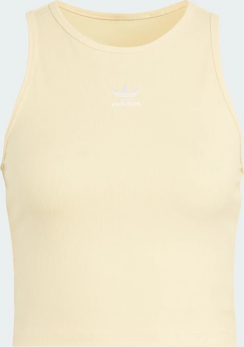 adidas Essentials Ribbed Funktionsshirt ärmellos orange tint (Damen)