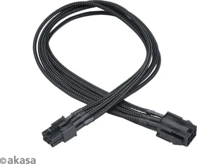 Akasa Flexa V6, 6-Pin PCIe Verlängerungskabel, 400mm, sleeved schwarz (AK-CBPW07-40BK)