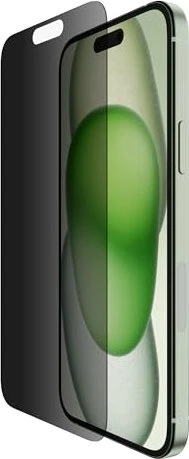 Belkin ScreenForce Tempered Glass Privacy Anti-Microbial Screen Protector für Apple iPhone 15 Plus