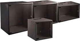 EFB Elektronik Basic Wandgehäuse 12HE, Sicherheitsglastür, IP2X, schwarz, 600mm tief
