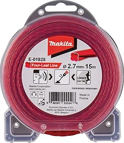 Makita Trimmerfaden Four-Leaf für Rasentrimmer, 2.7mm/15m